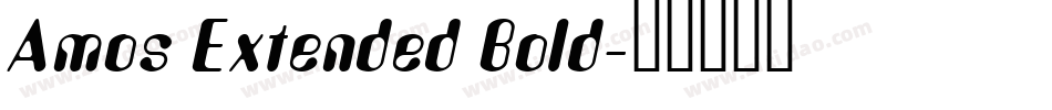 Amos Extended Bold字体转换